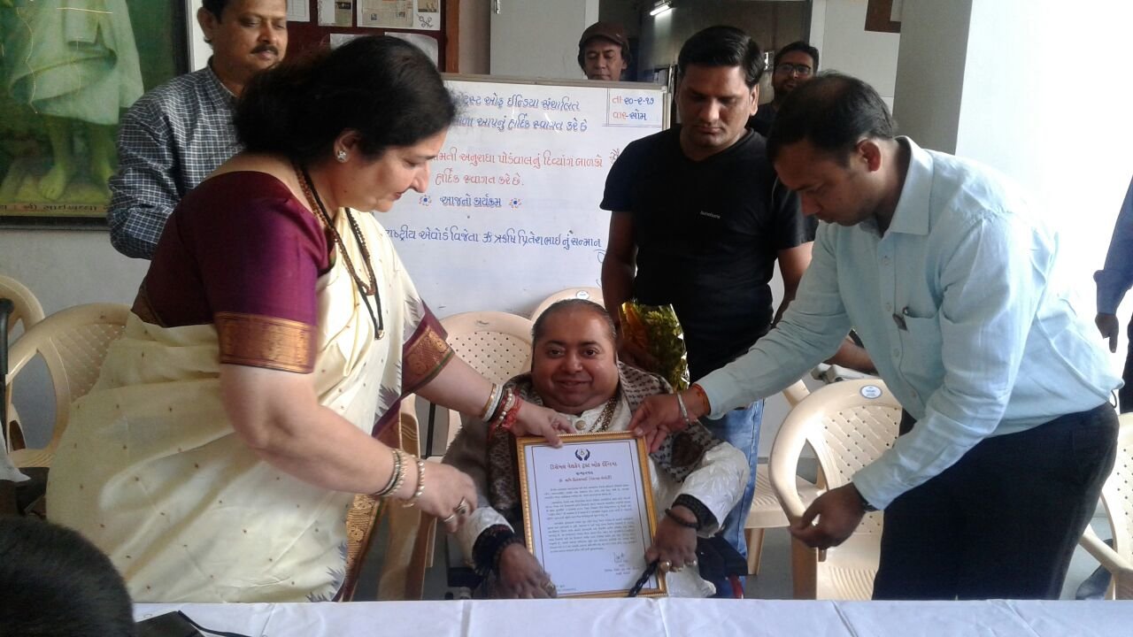 appreciated-by-the-disable-welfare-trust-of-india-and-veteran-singer-anuradha-podwal